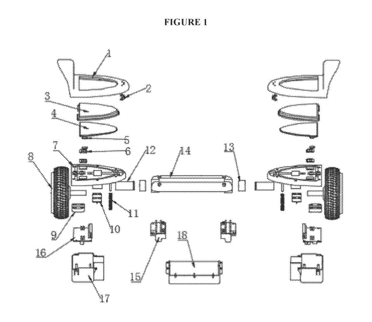 Two-axle vehicle balance scooter