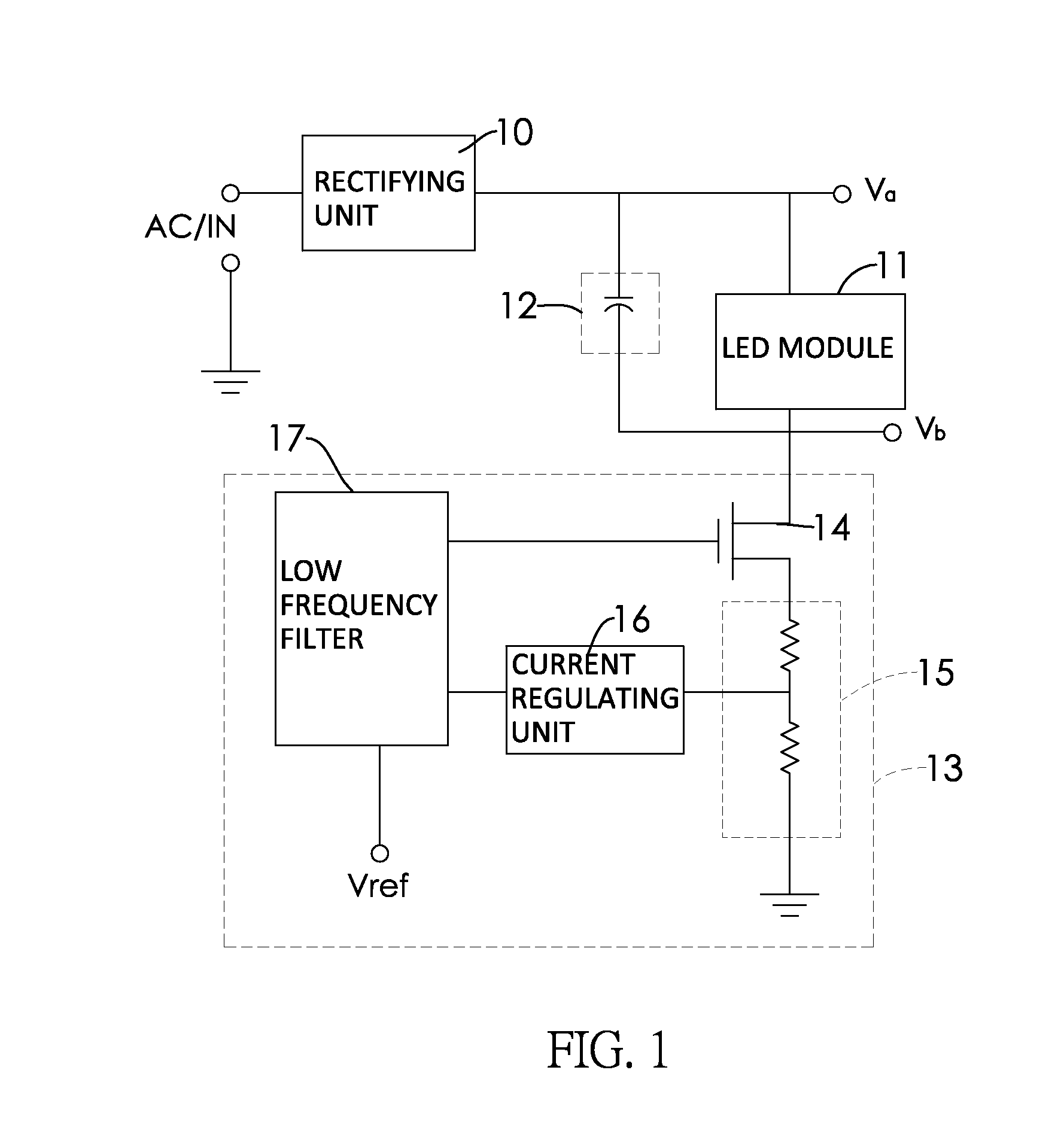 Flicker-Free LED Driver Circuit with High Power Factor