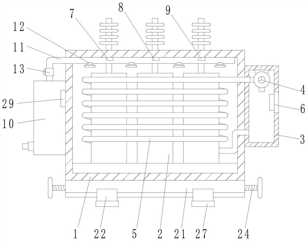 Novel transformer with automatic fire detection function and using method