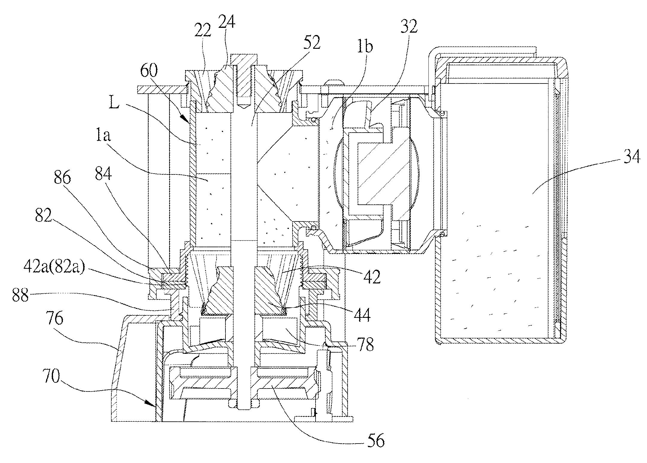 Coffee grinder capable of removing parchments of coffee beans and method of removing the parchments