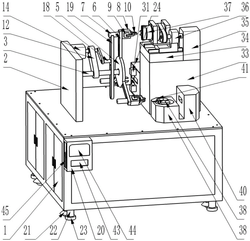 Sliding shift fork wire feeding and terminal crimping machine