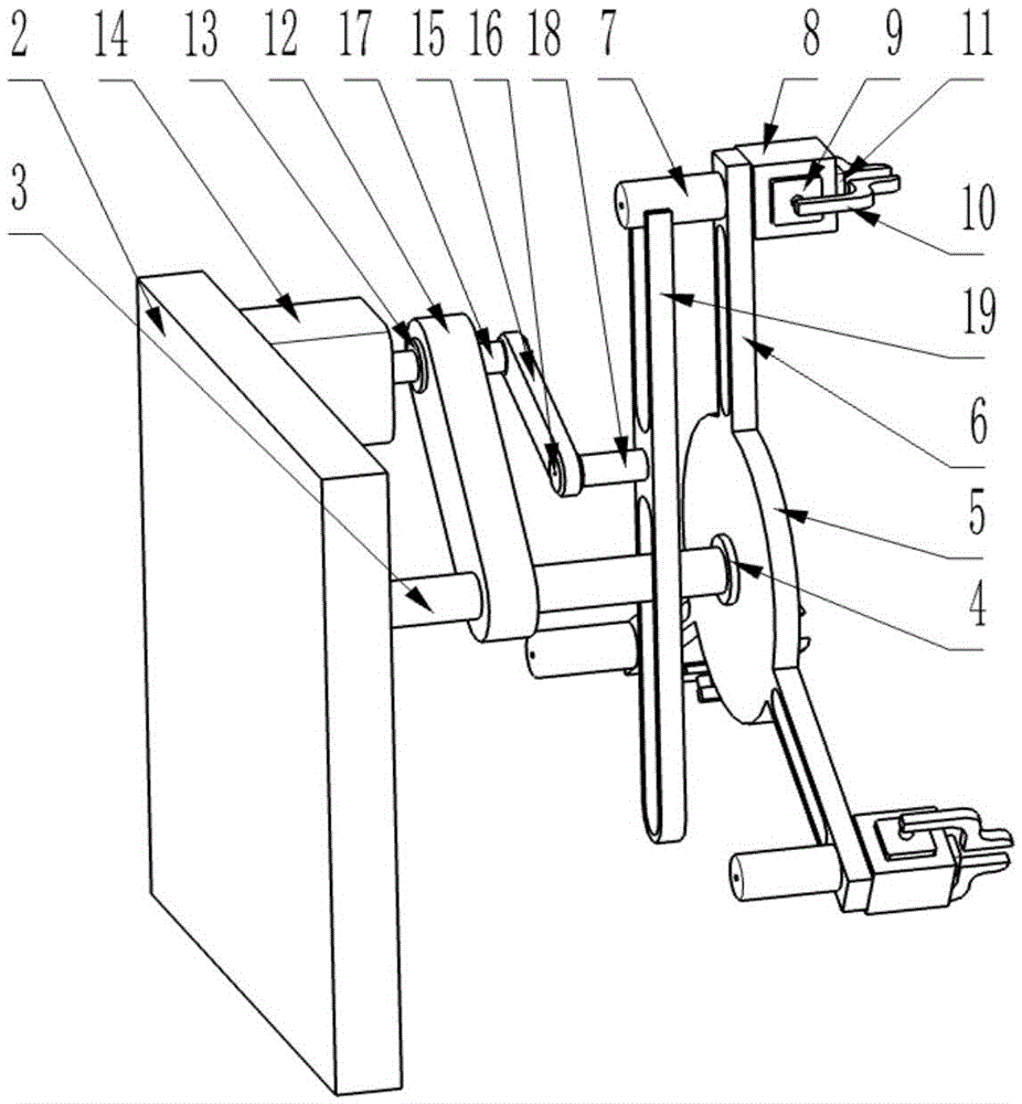 Sliding shift fork wire feeding and terminal crimping machine