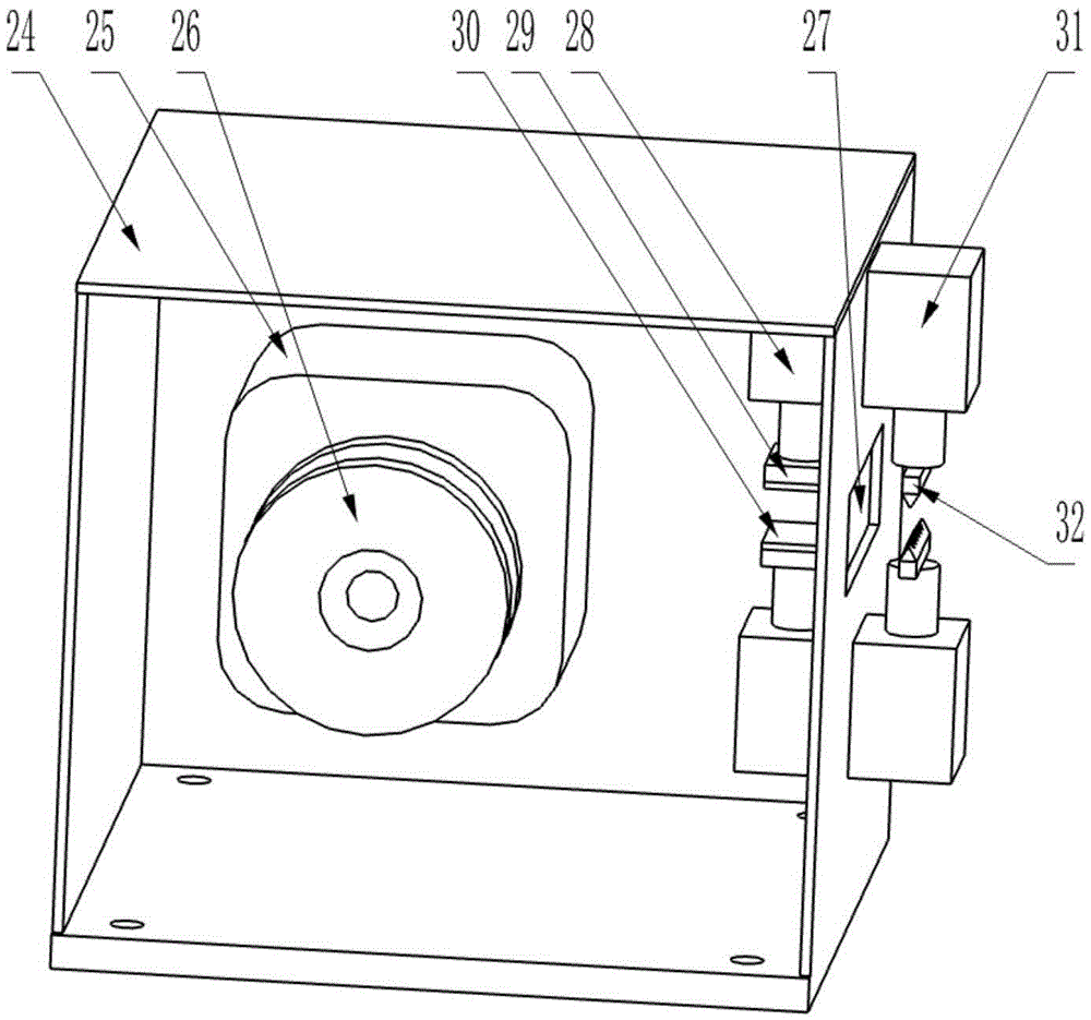 Sliding shift fork wire feeding and terminal crimping machine