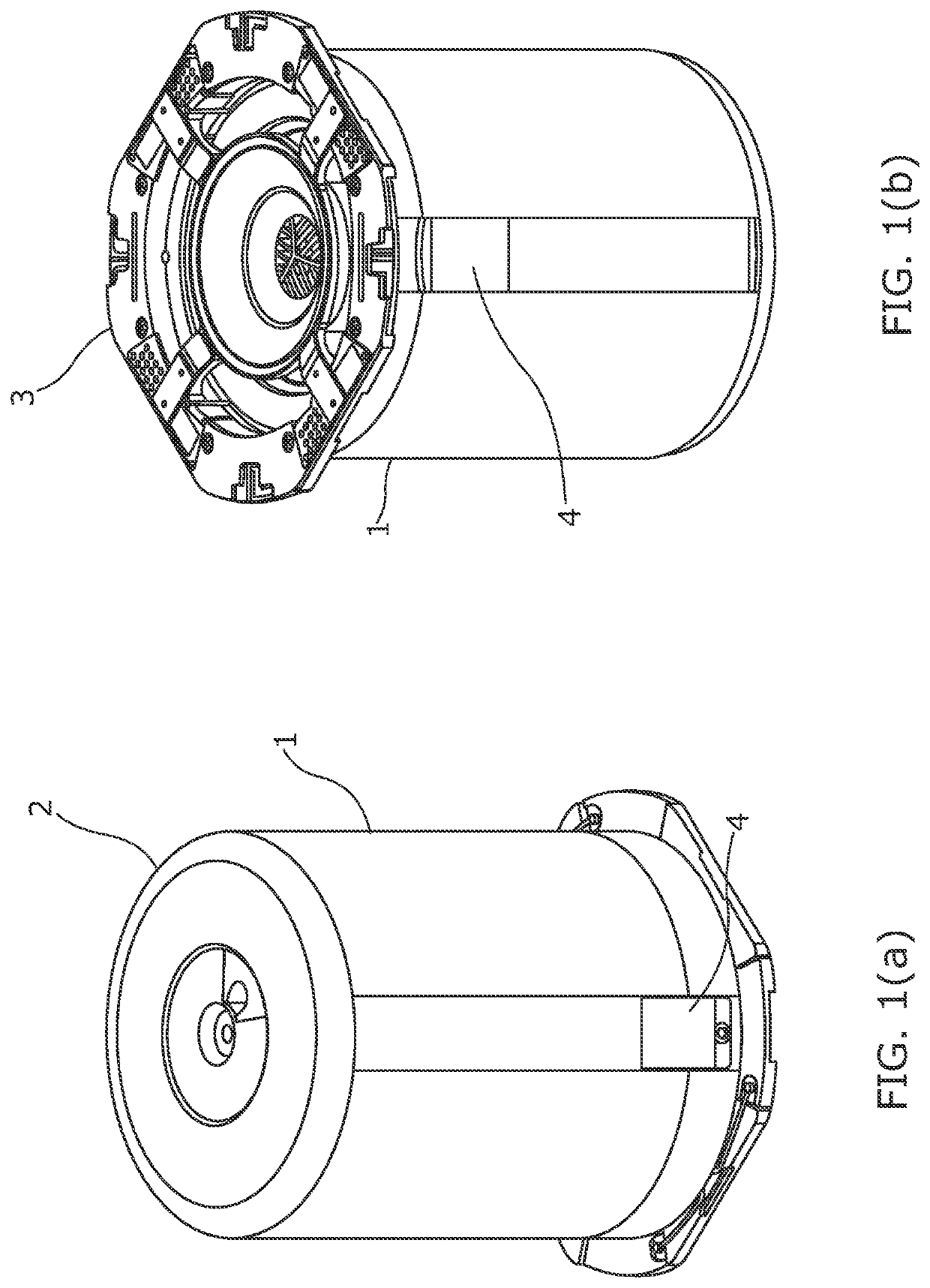 Antenna arrangement for ceiling mounted device