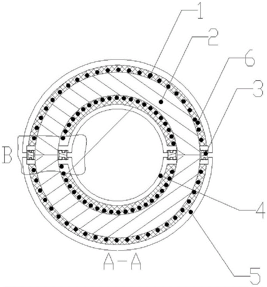 Waterproof rubber device of open type CT power pickup device