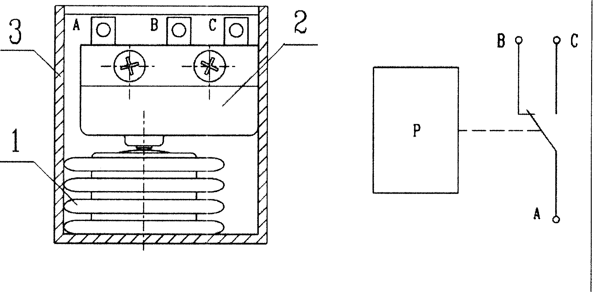 Tyre bursting sensor