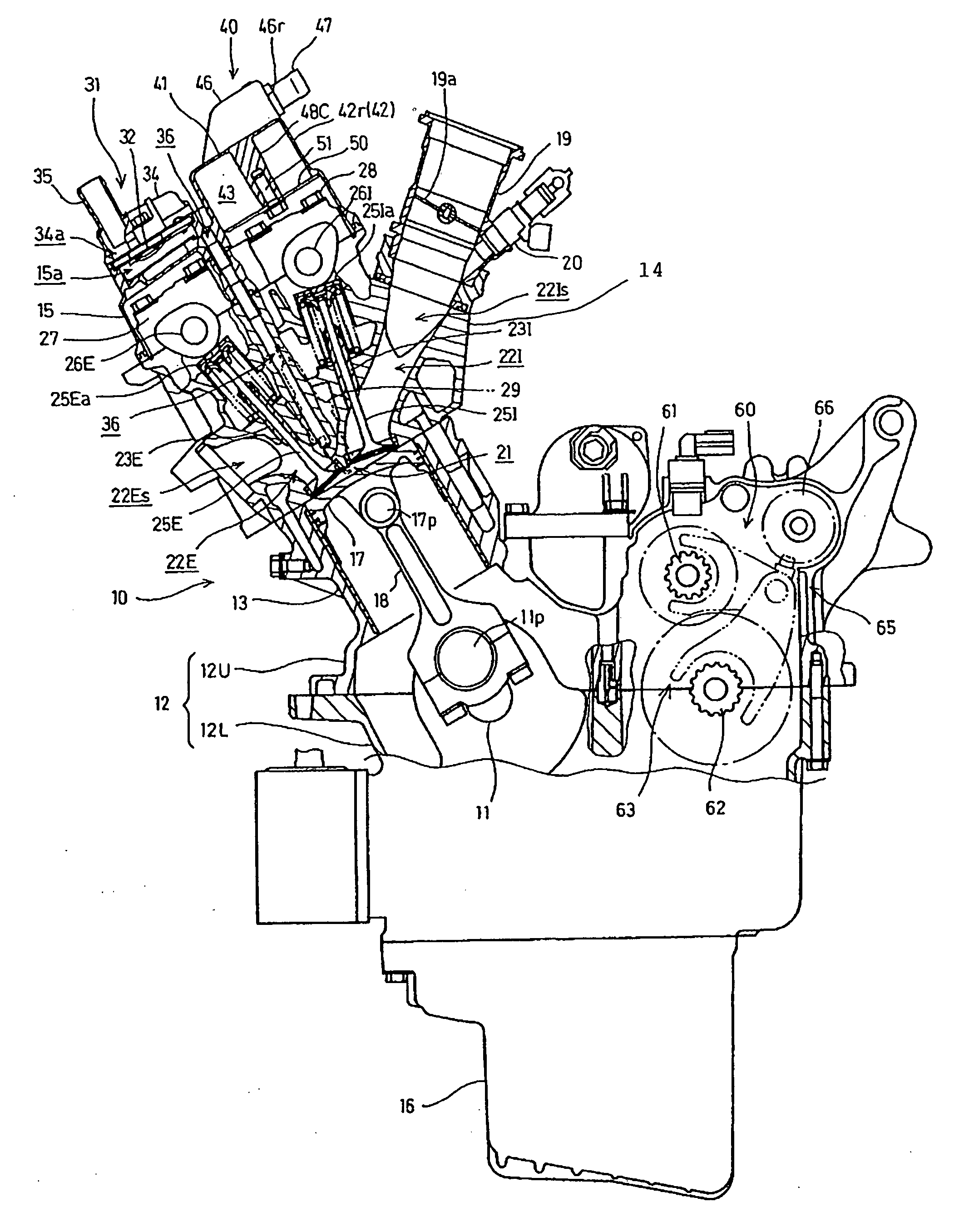 Engine cylinder head cover with integral breather apparatus, and engine incorporating same