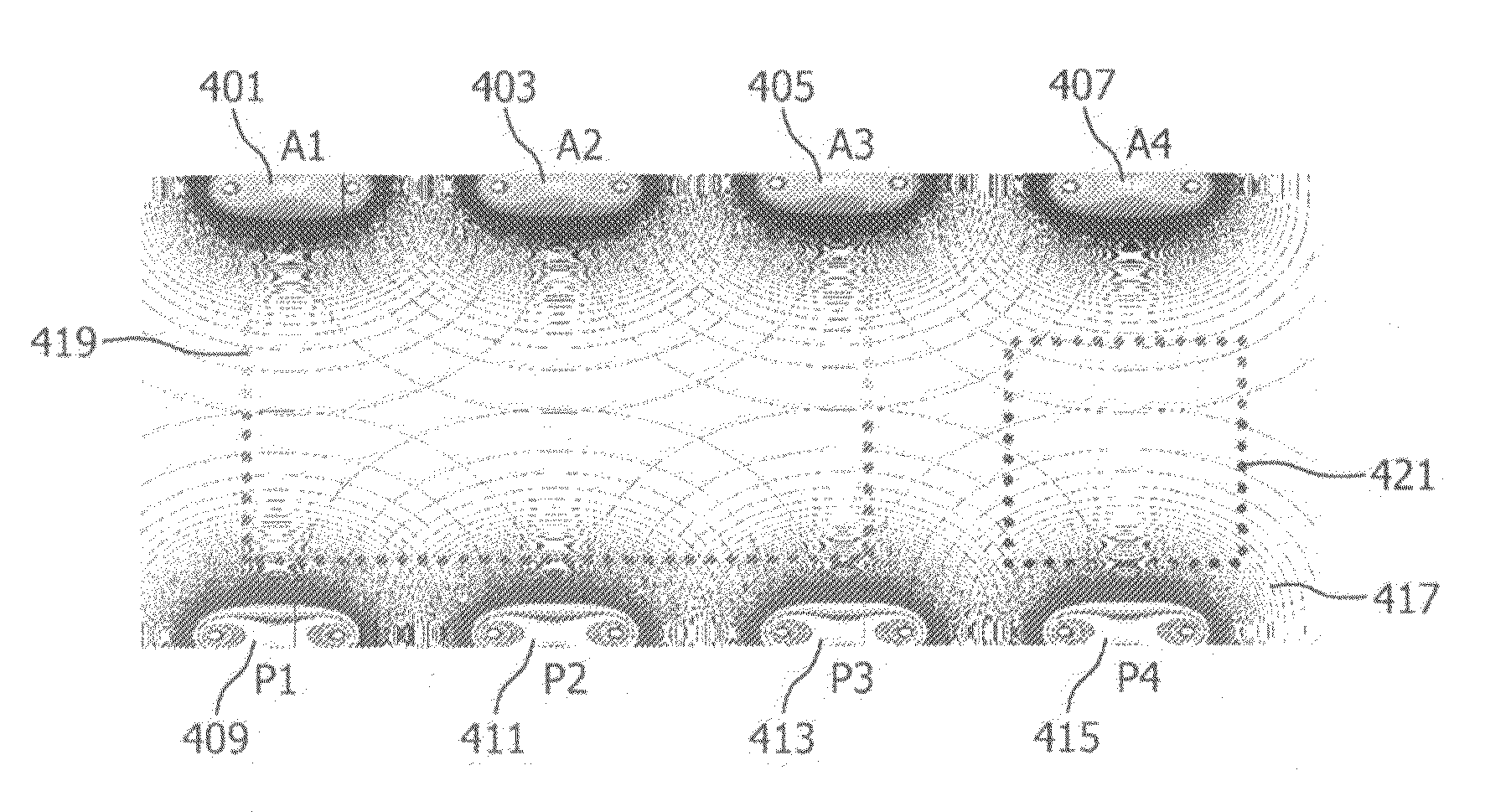 Coil element selection device for selecting elements of a receiver coil array of a magnetic resonance imaging device