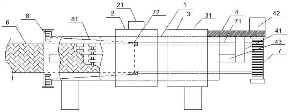 A paint spraying equipment for fire hoses containing high binding force functional paint