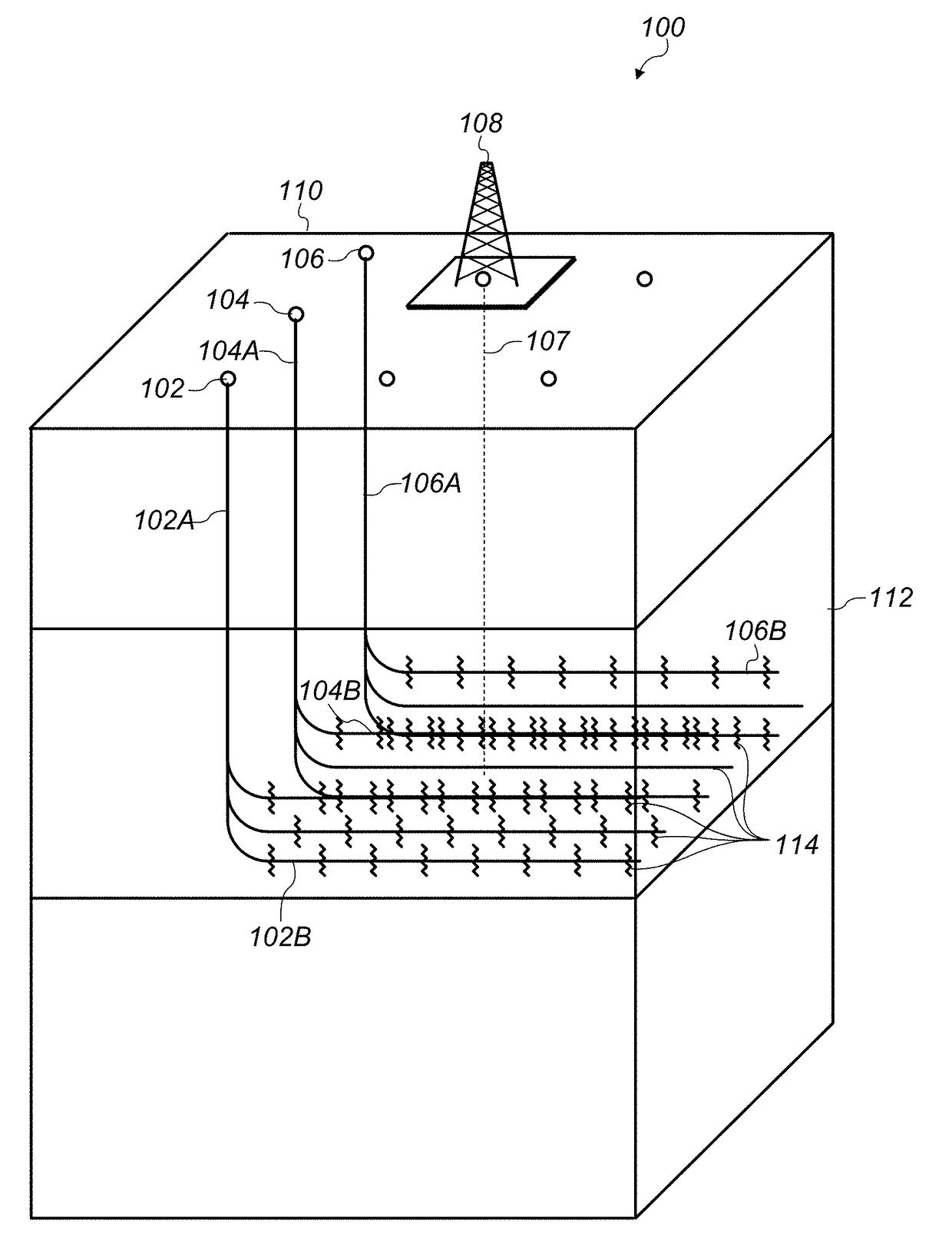 Mapping of fracture geometries in a multi-well stimulation process