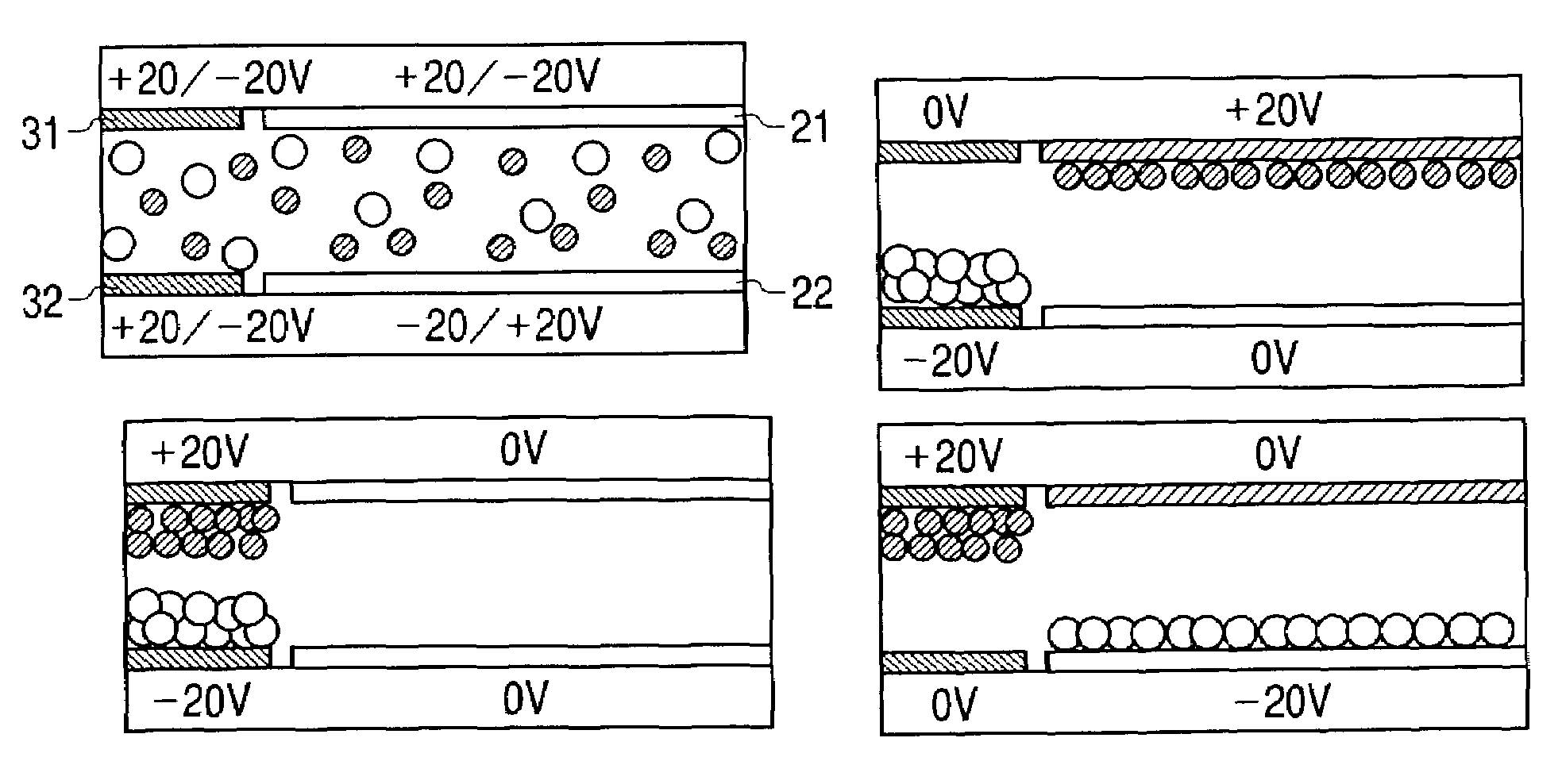 Color electrophoretic display device