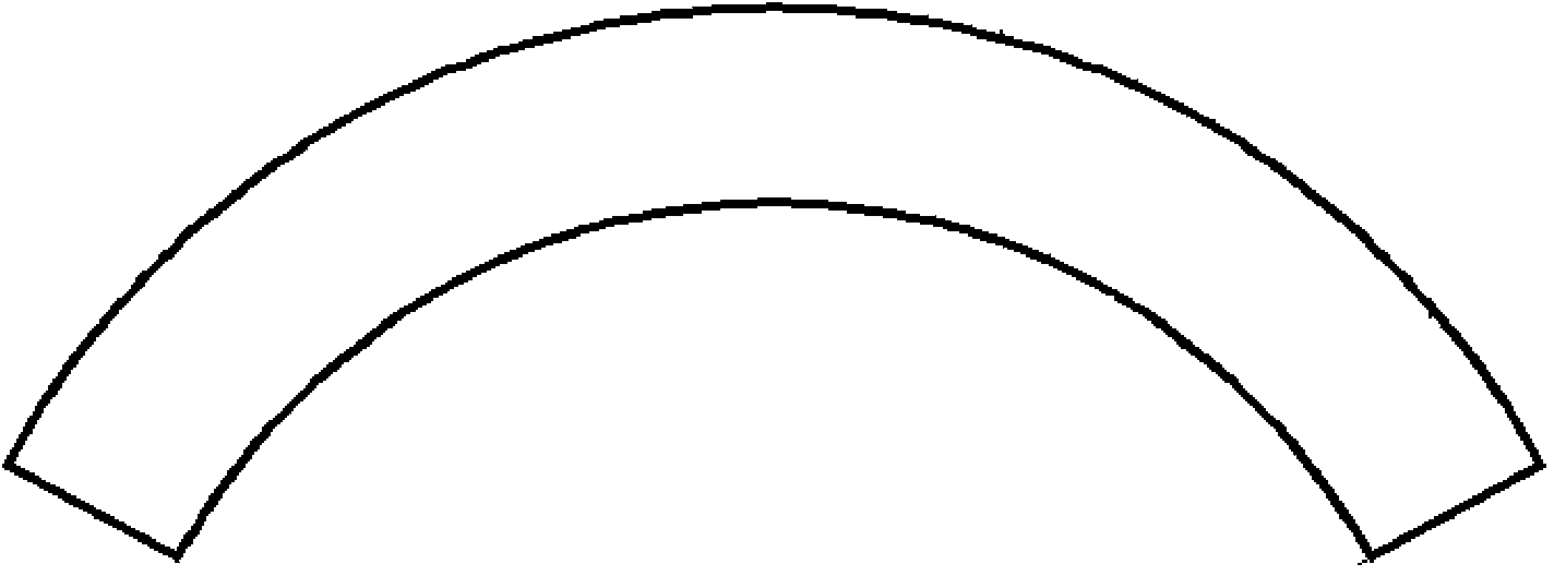 Railway vehicle in-built side-window sash rounded-corner forming process