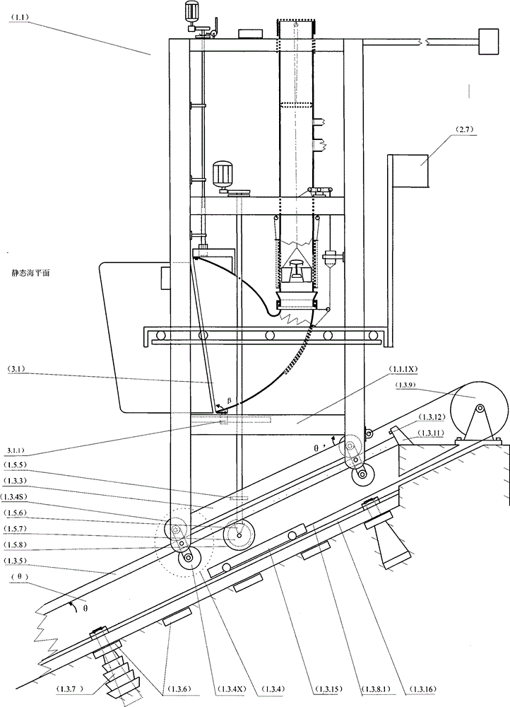 Wave-force power generation method and wave-force power generation device