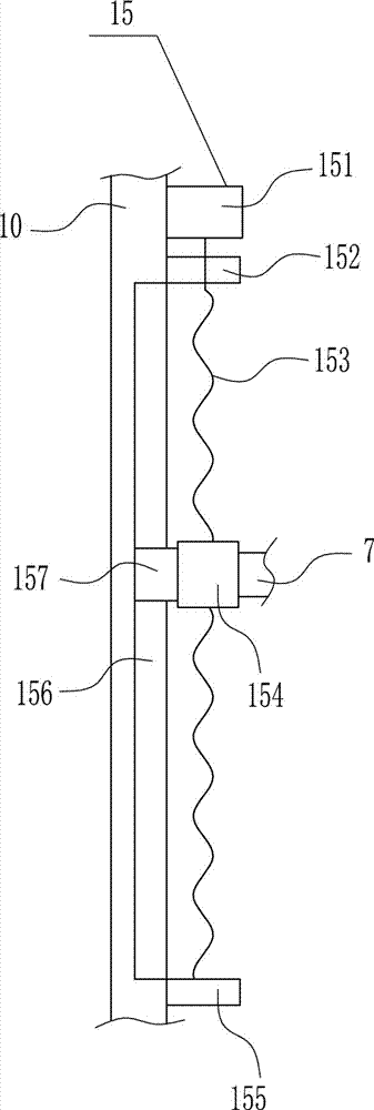 Guardrail washing device for municipal engineering