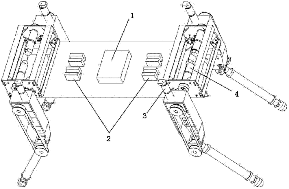 Motion controller of four-leg robot