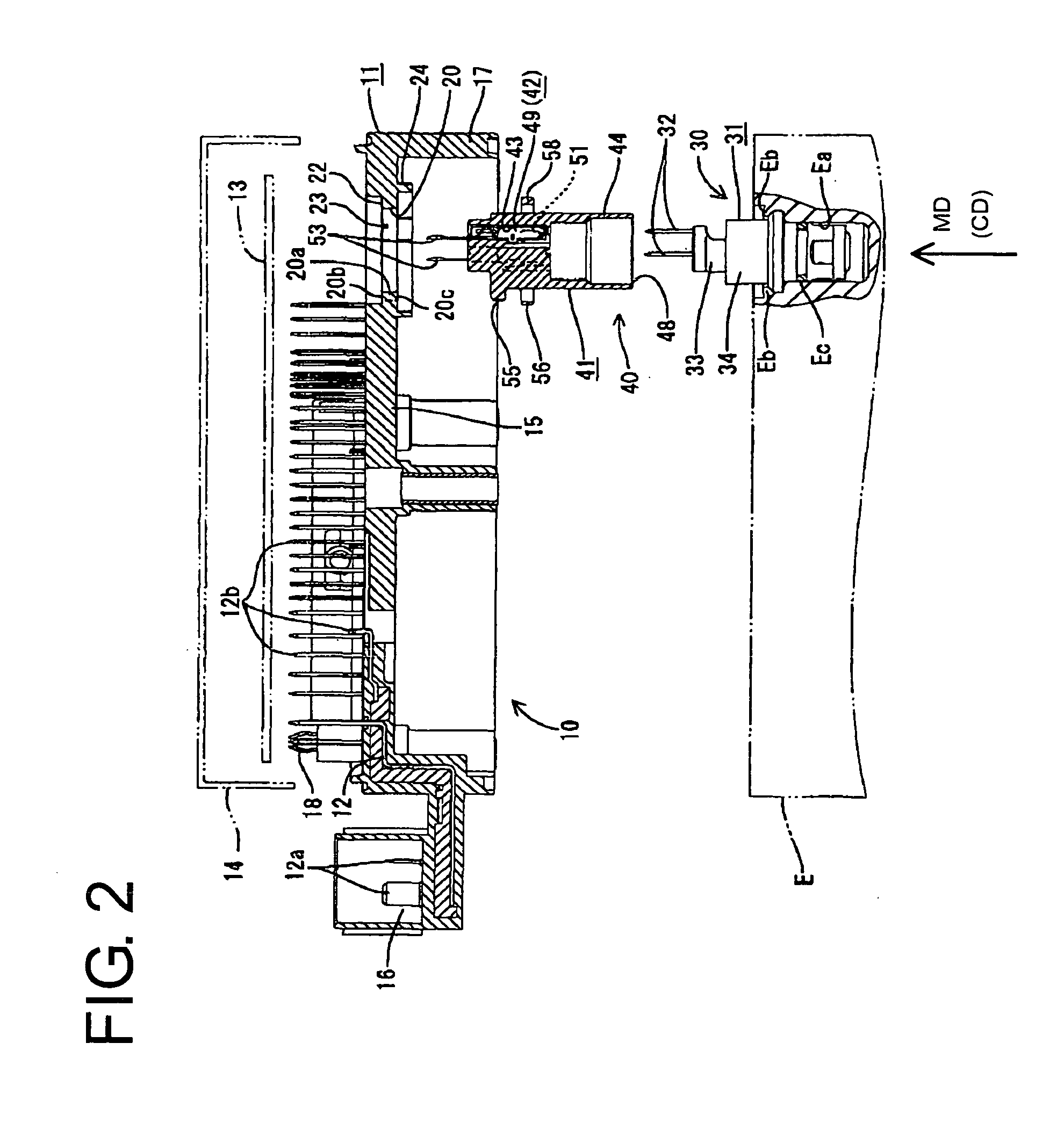 Construction for connecting a circuit board and an electrical part, a brake oil pressure control unit