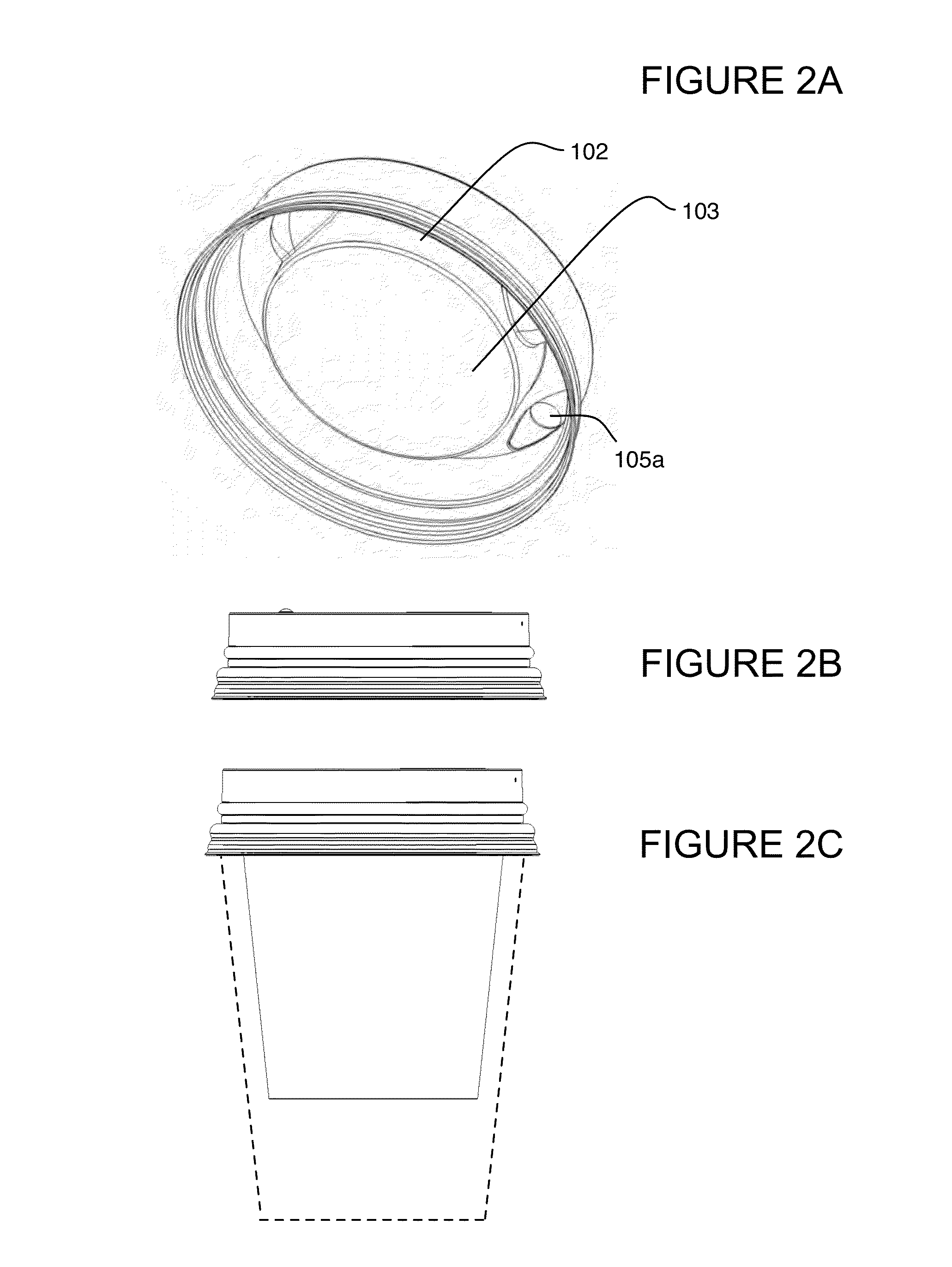 Cup lid with integrated container