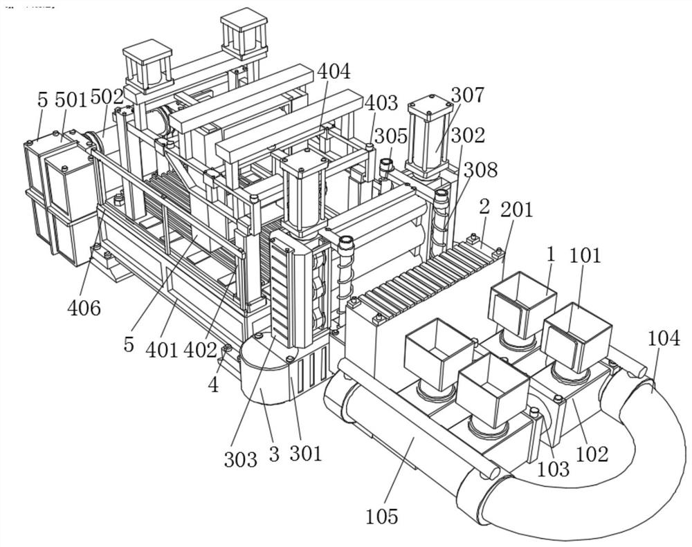 A coil roll extruder with a feeding mechanism for waterproof coil production