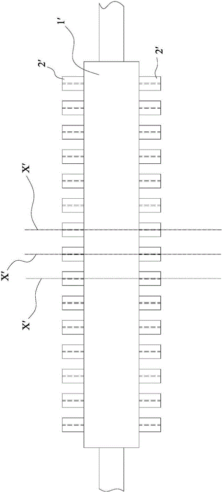 Air drying device of row lines