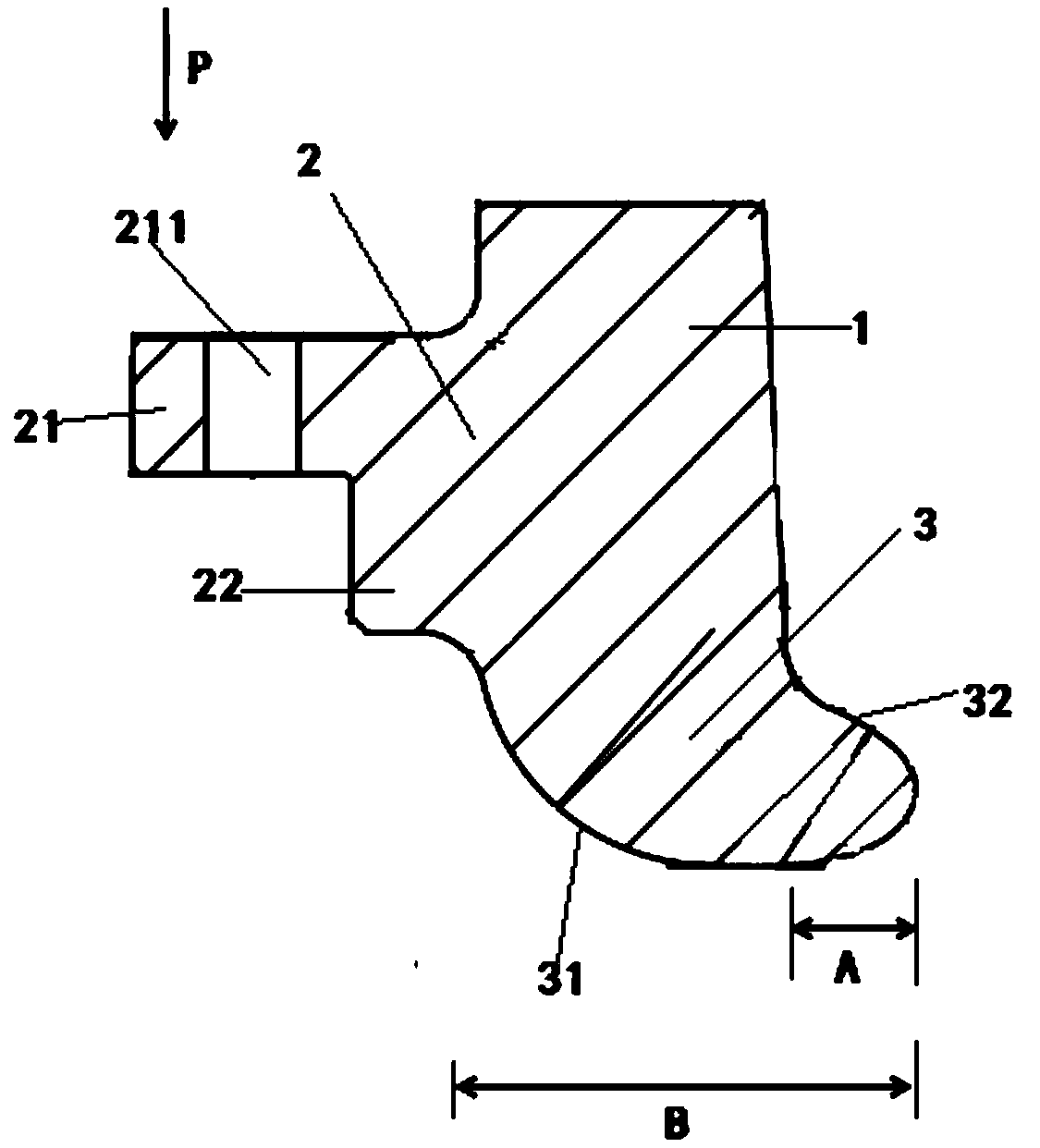 Tyre for high-strength light rail car and manufacturing technology thereof