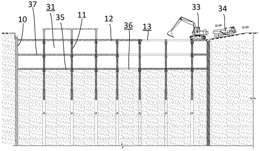 Earthwork Excavation Method of Top-down Method in Basement