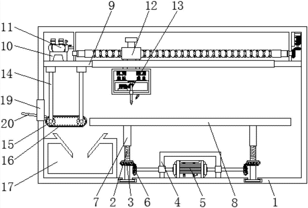 Metal sheet slotting machine convenient to operate