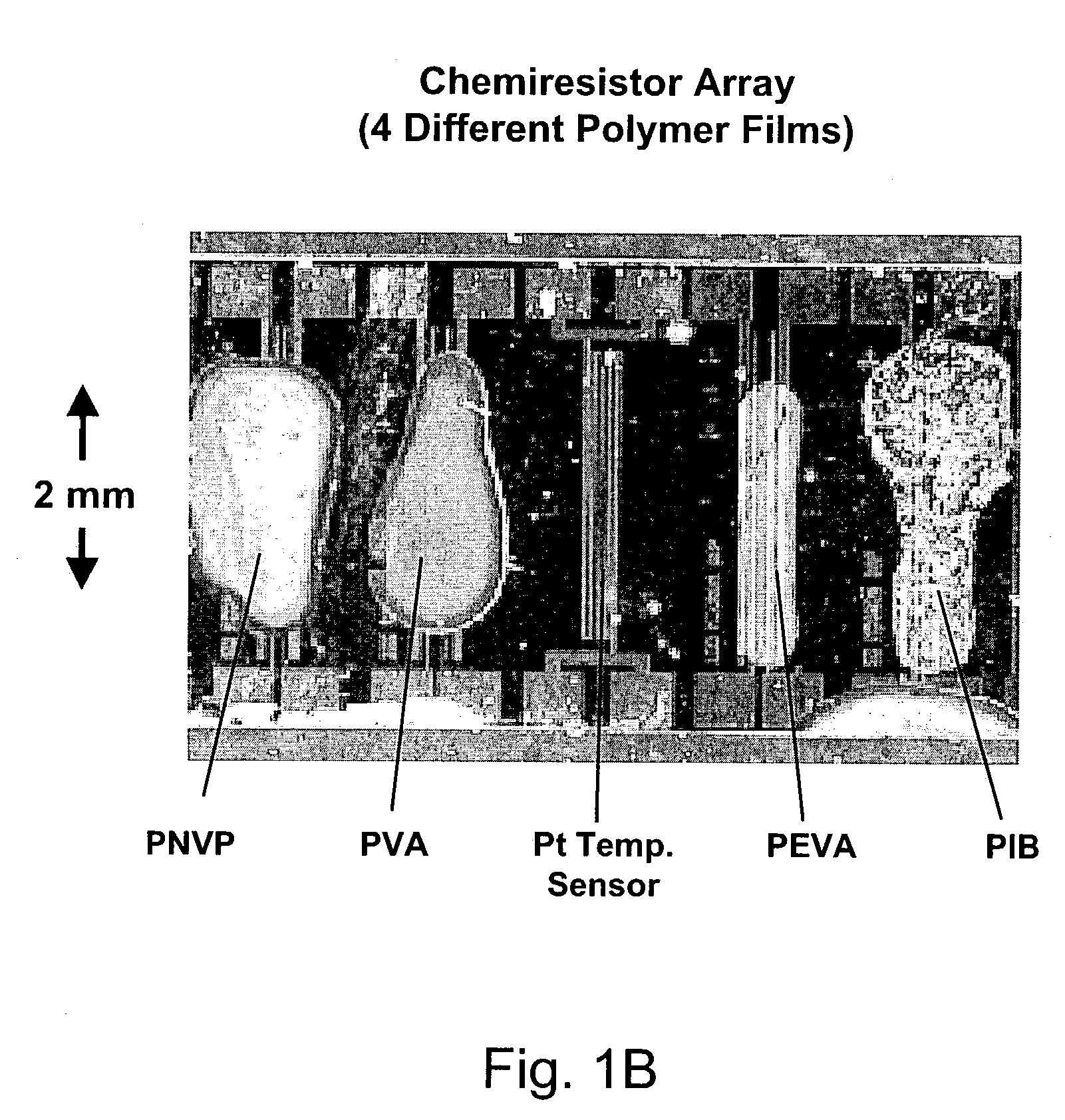 Multi-pin chemiresistors for microchemical sensors