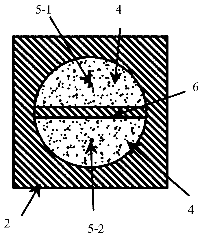 Protective element with grid inside insulating tube