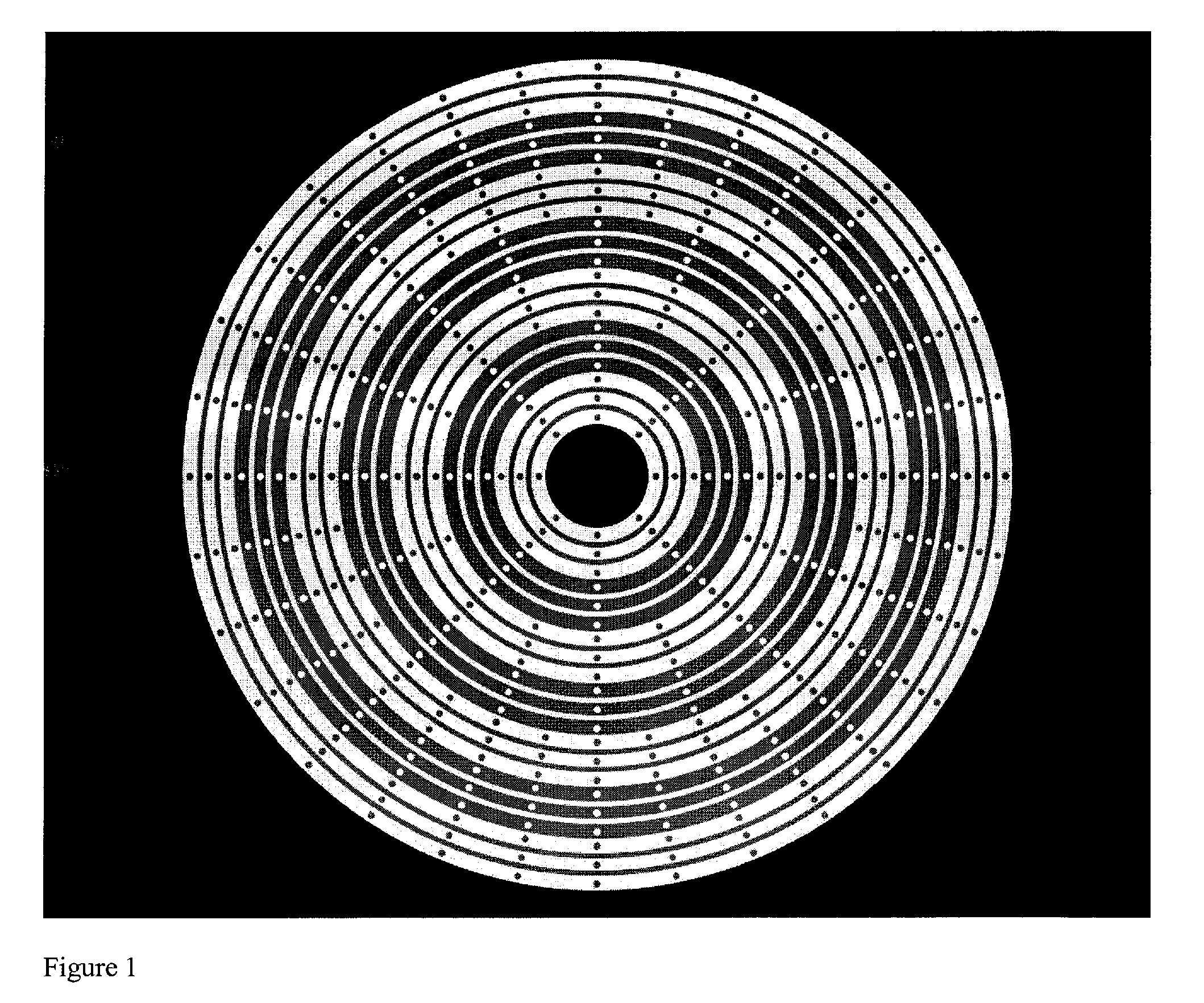 Continuous two-dimensional corneal topography target