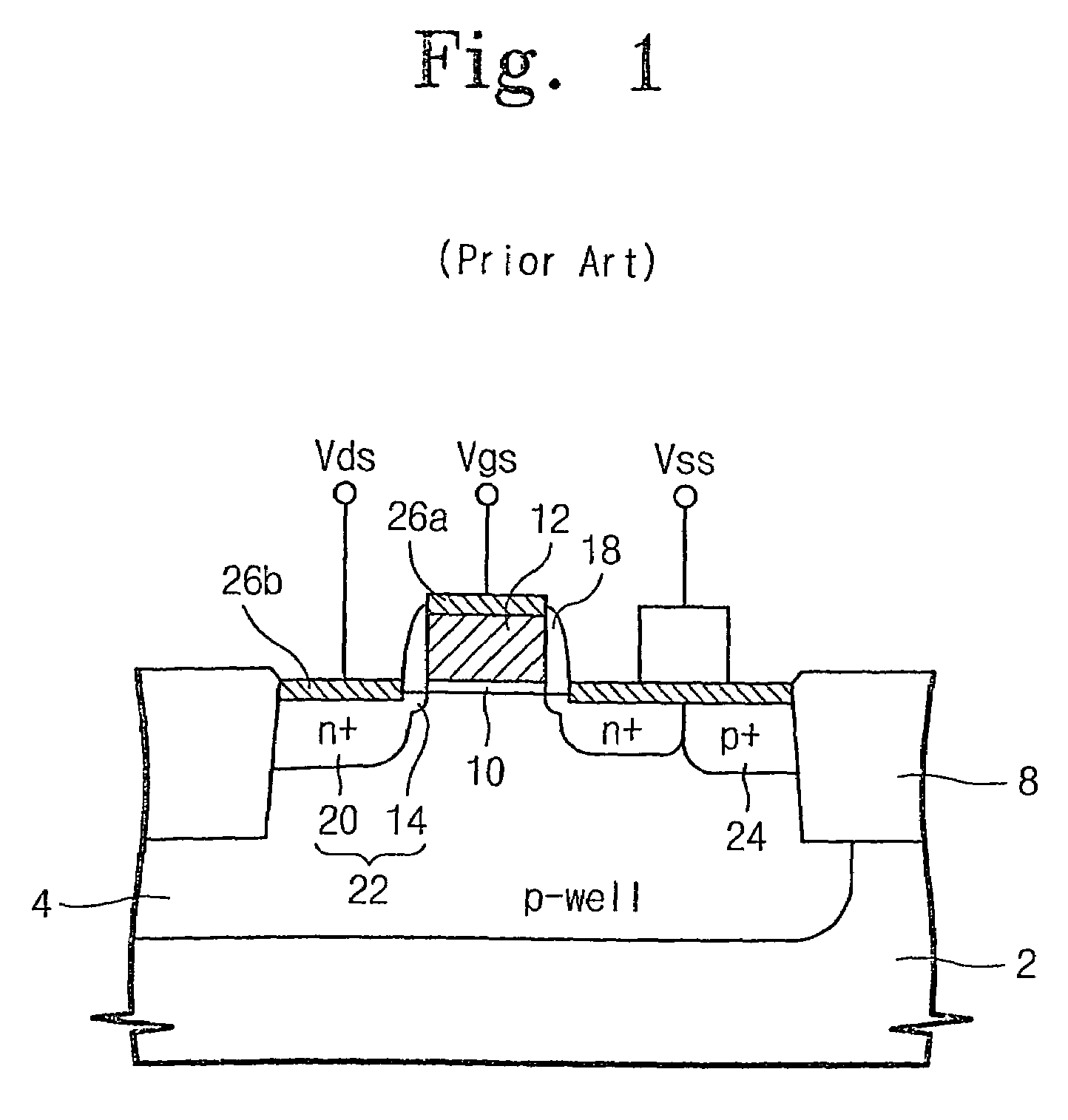 Semiconductor device for applying well bias and method of fabricating the same