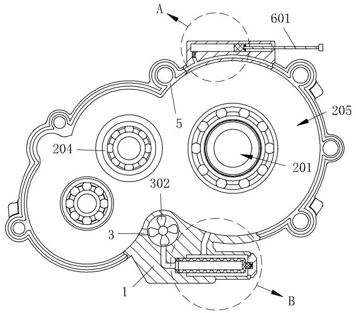 Gearbox with automatic liquid supplementing and lubricating functions