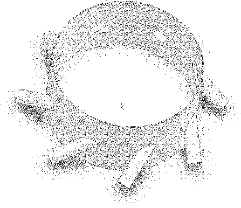 Tangential distribution-type large-diameter multi-inlet gas distributor and application thereof in carbon dioxide adsorption tower