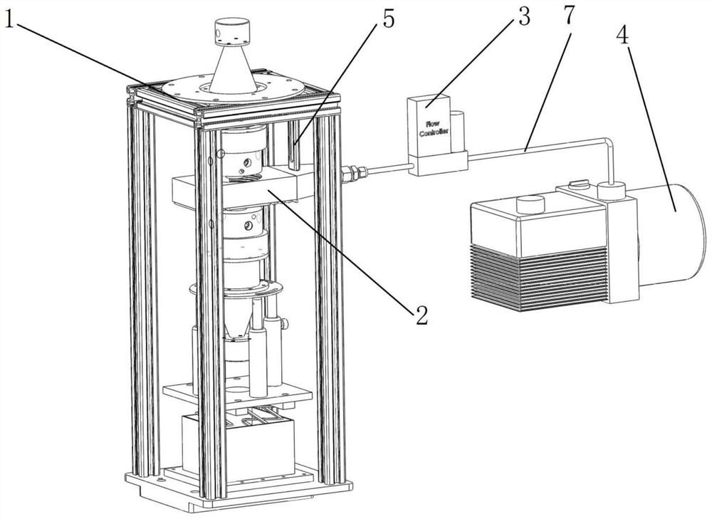 Counter-flame soot collection device and method and soot volume fraction measurement method