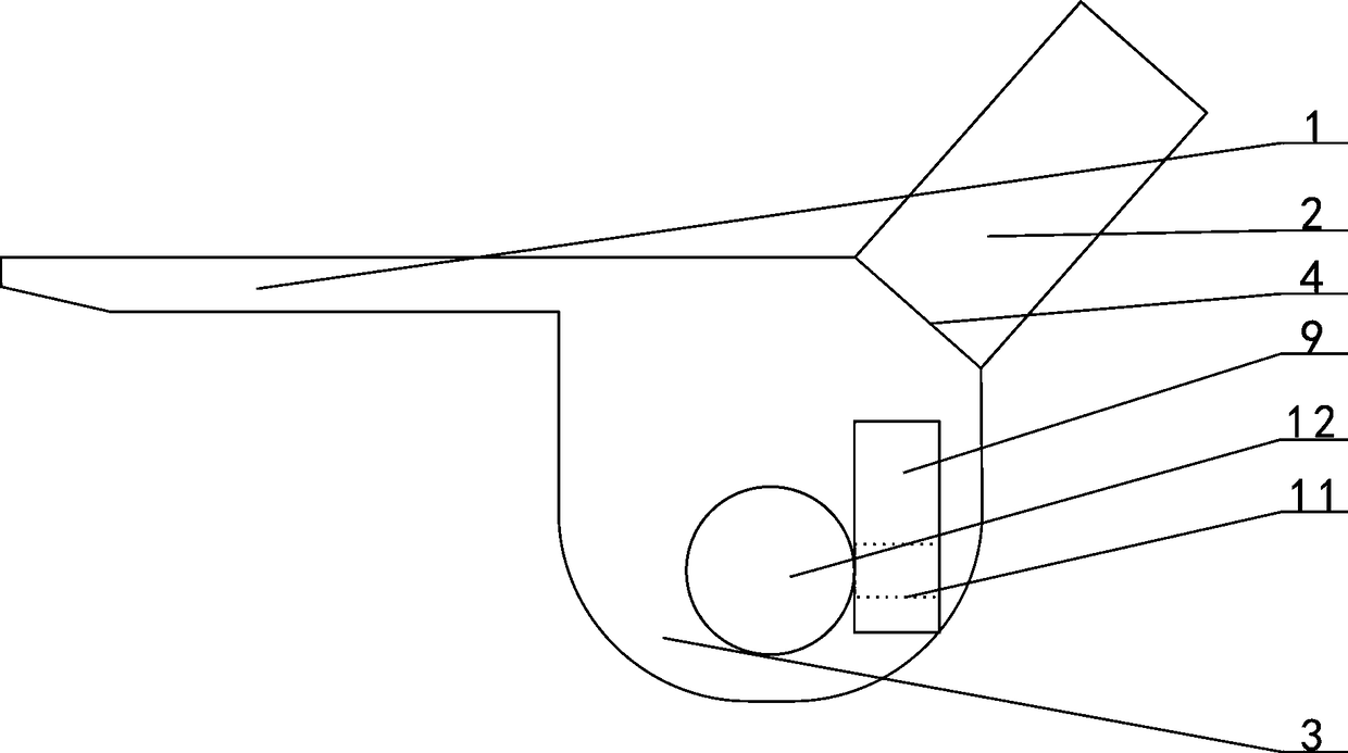 A shovel wheel of an overhaul trolley and an application thereof