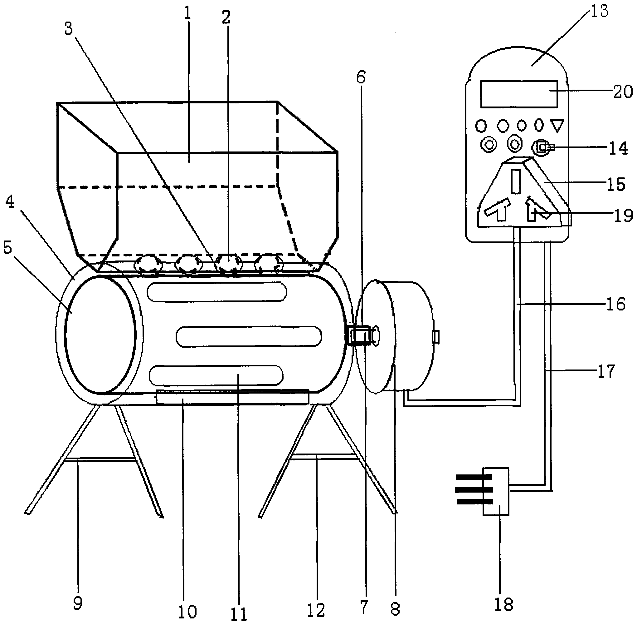 Timed feeding device for fish tank