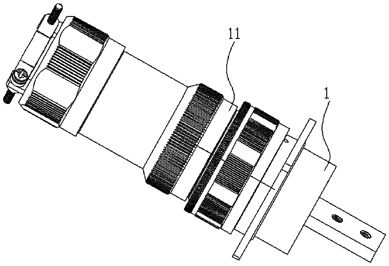 High-vibration-resistant waterproof high-power electrical connector