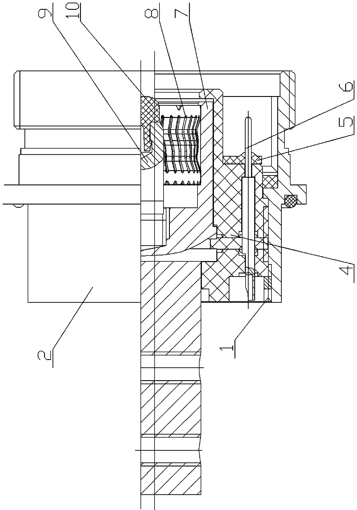 High-vibration-resistant waterproof high-power electrical connector