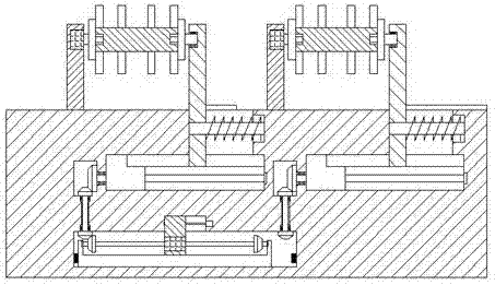 Novel double-spliced water cup