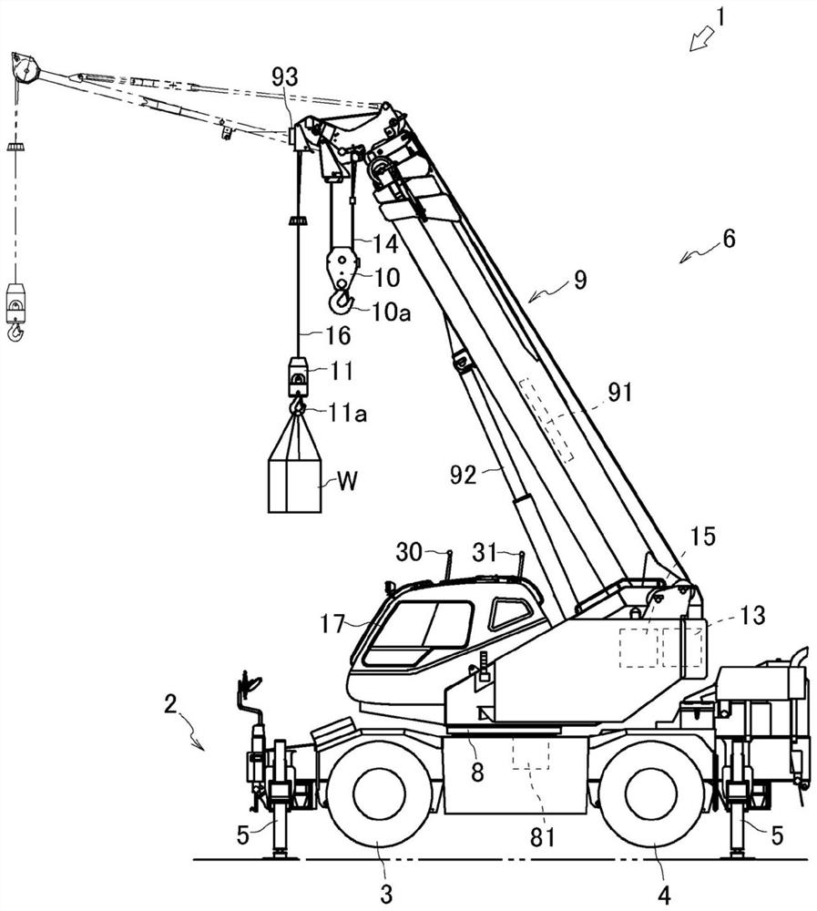 Crane control method, and crane