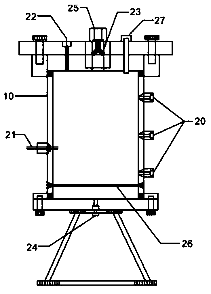 Biogeochemical simulation experiment system under the condition of methane seepage