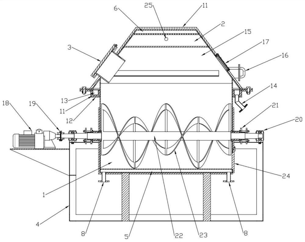 Horizontal drying device and system