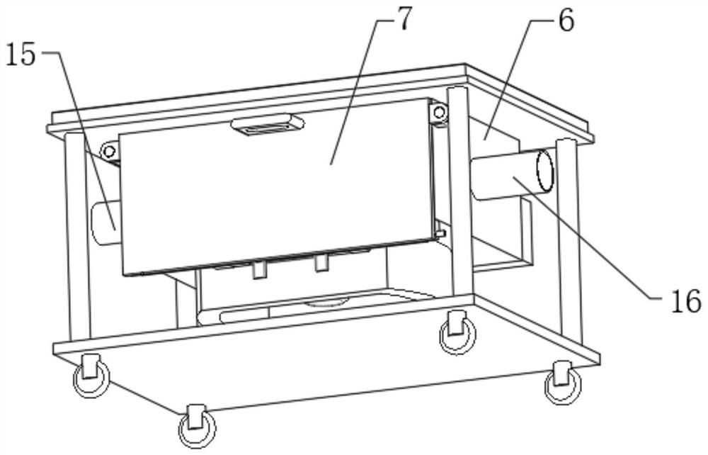 Hematology department nursing treatment trolley with multiple disinfection functions