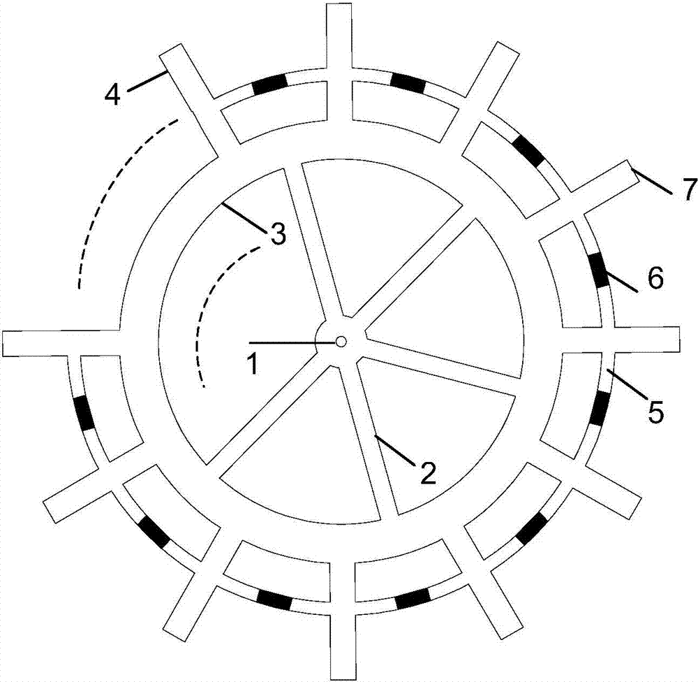 Plane multi-port power divider