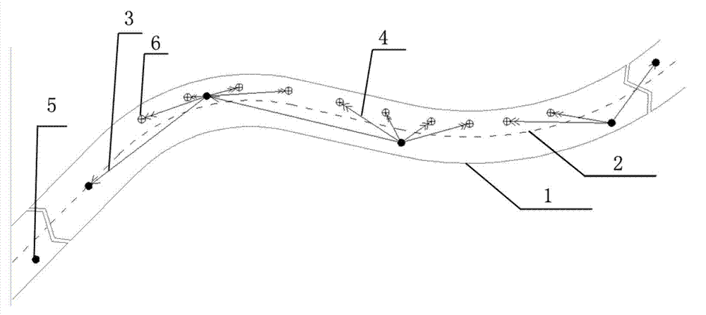 Method for adjusting control benchmark point of rail by means of approximate adjustment