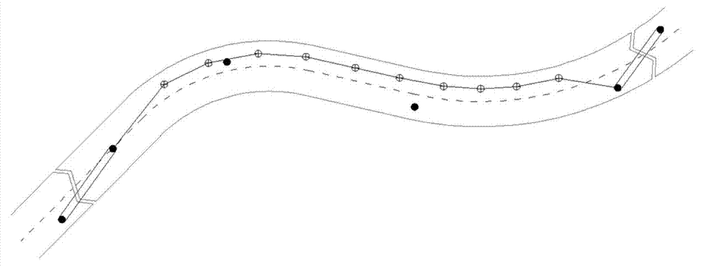 Method for adjusting control benchmark point of rail by means of approximate adjustment