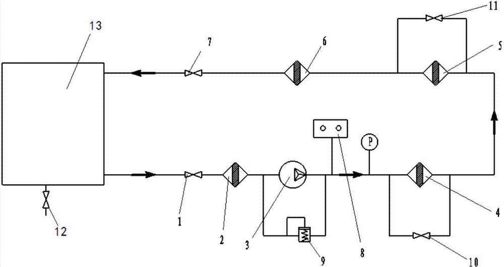 On-line phosphate fire-resistant oil comprehensive treatment oil-filtering machine and treatment method thereof