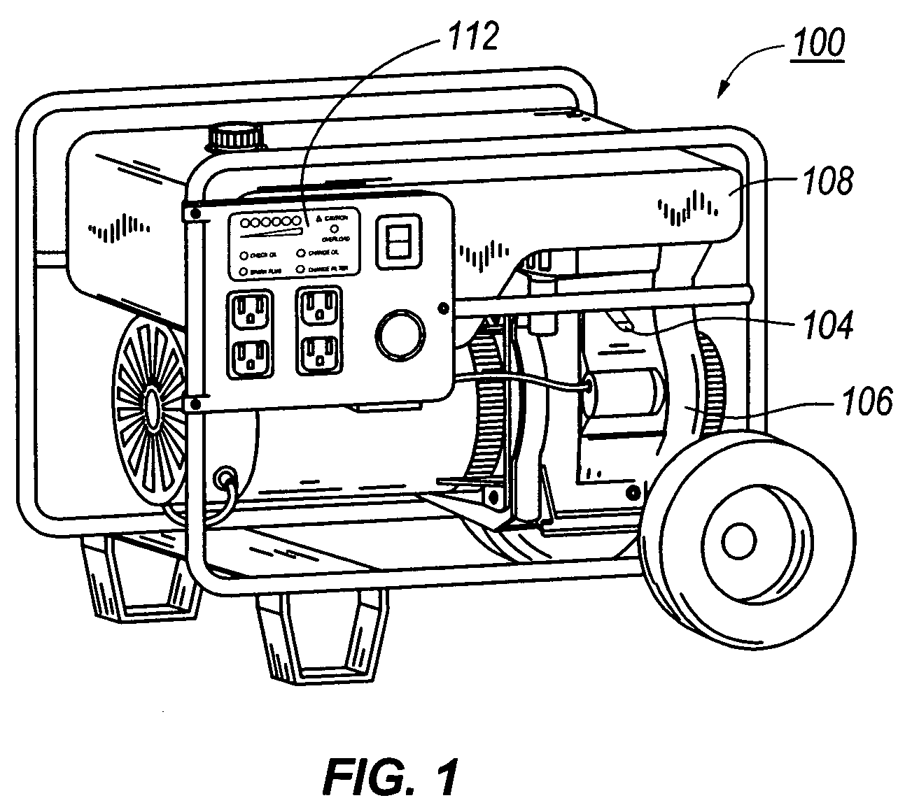 Monitoring system for a generator