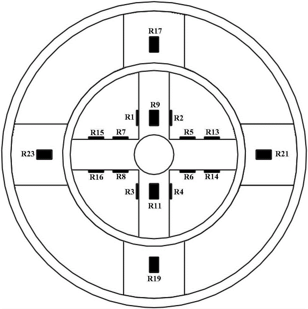 A low-dimensional intercoupling double-cross beam six-dimensional force and moment sensor