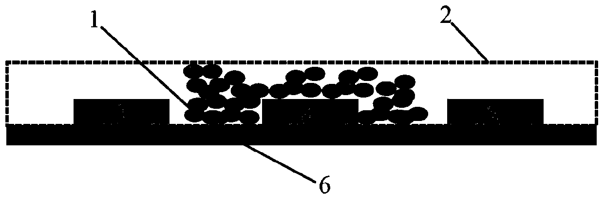 Wearable glucose sensor chip based on working electrodes of gold aerogel and preparation method of wearable glucose sensor chip