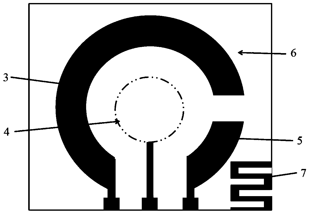 Wearable glucose sensor chip based on working electrodes of gold aerogel and preparation method of wearable glucose sensor chip